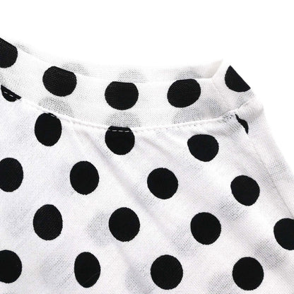 Yves Saint Laurent Tank Top Dot White Black #S