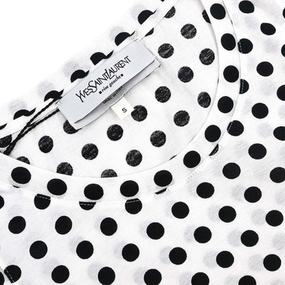 Yves Saint Laurent Tank Top Dot White Black #S