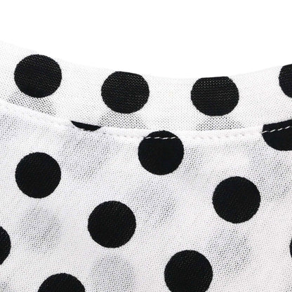 Yves Saint Laurent Tank Top Dot White Black #S