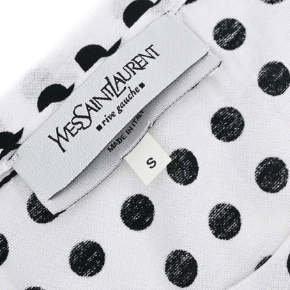 Yves Saint Laurent Tank Top Dot White Black #S