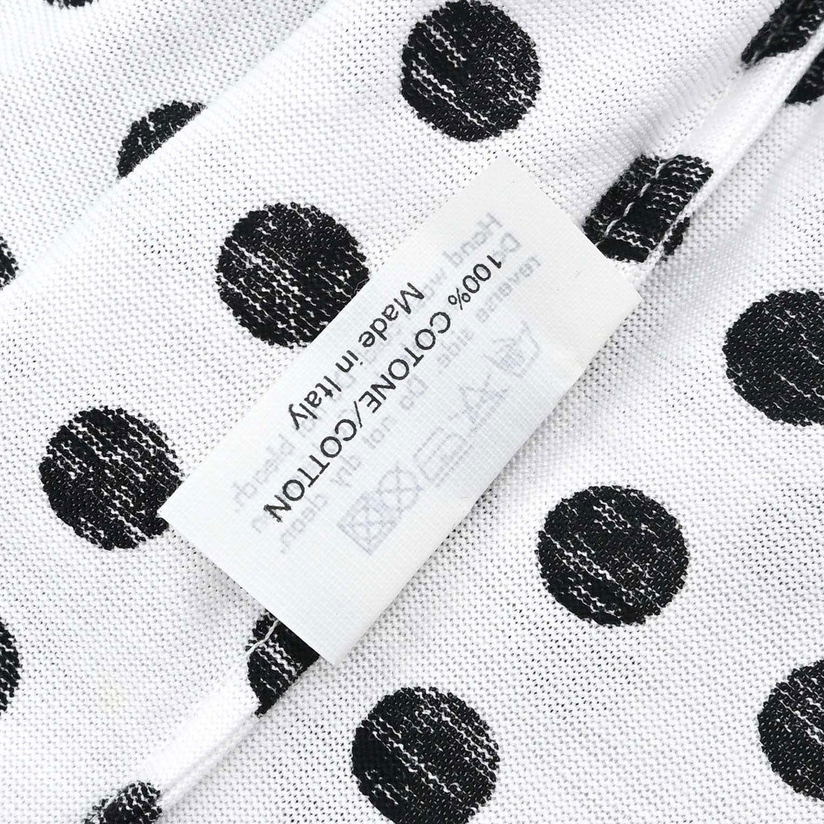 Yves Saint Laurent Tank Top Dot White Black #S