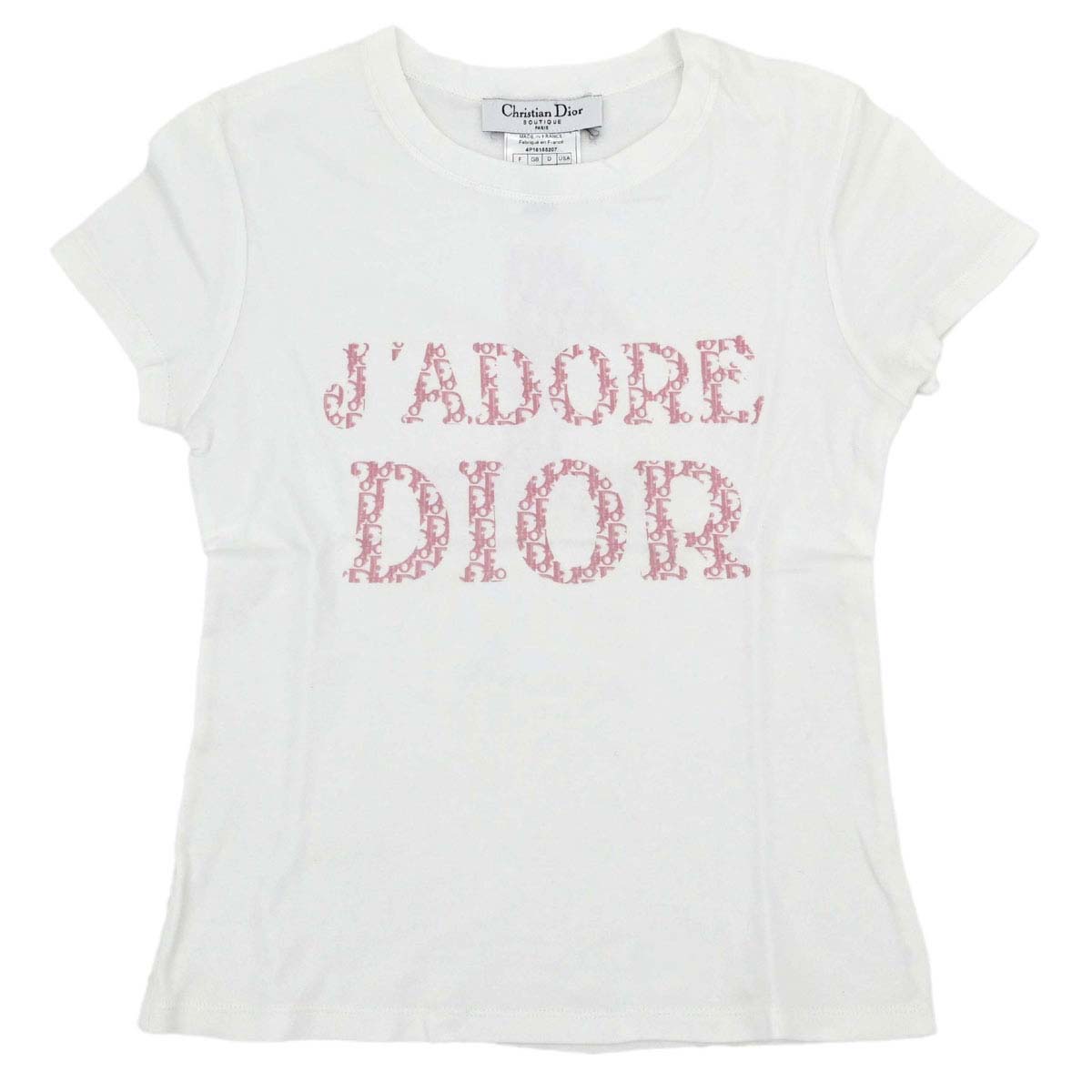 Christian Dior 2004 Short Sleeve T-shirt Top Trotter White #36