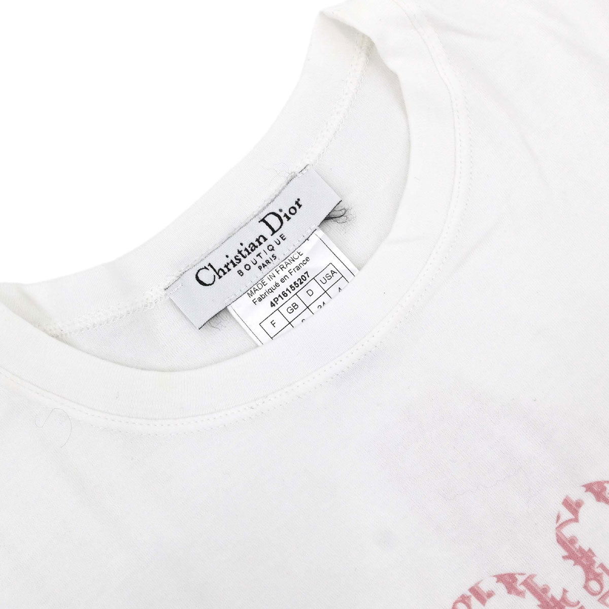 Christian Dior 2004 Short Sleeve T-shirt Top Trotter White #36