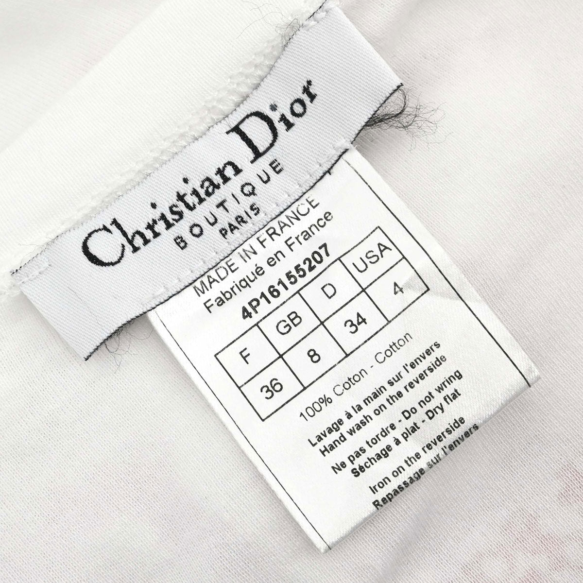 Christian Dior 2004 Short Sleeve T-shirt Top Trotter White #36