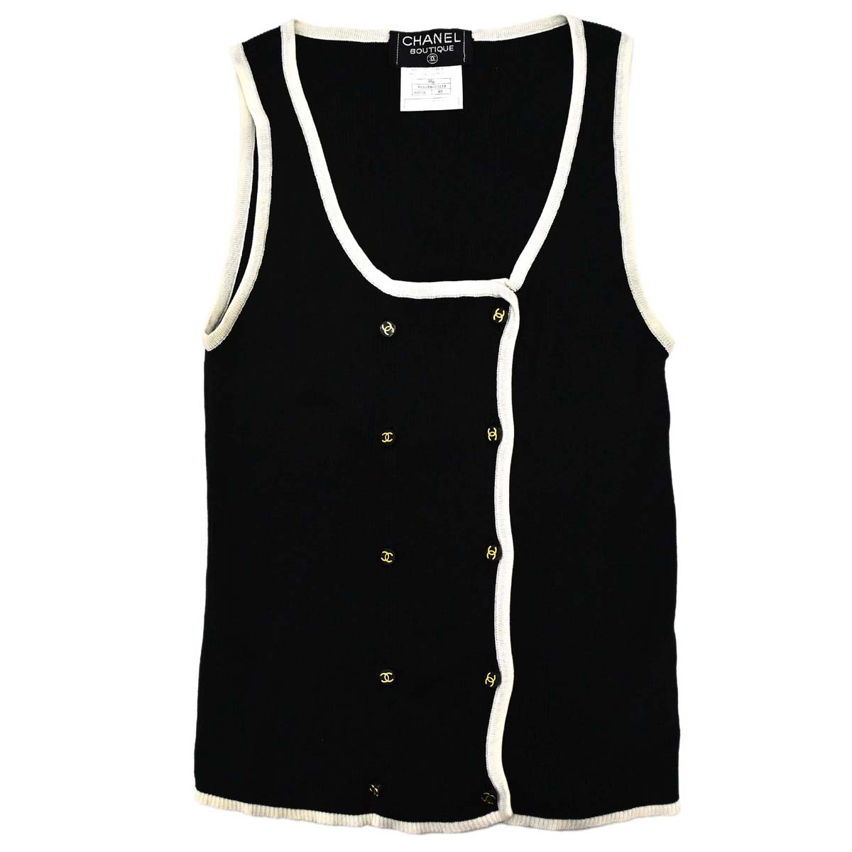 Chanel 1995 Tank Top Black #40