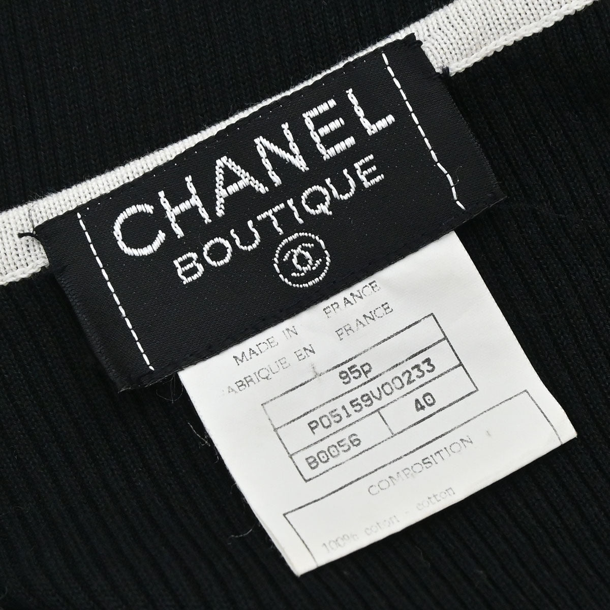 Chanel 1995 Tank Top Black #40
