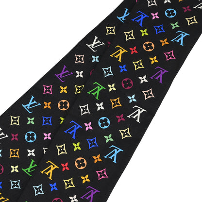 Louis Vuitton Black Multicolor Bandeau Scarf M71992 Small Good