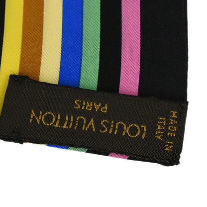 Louis Vuitton Black Multicolor Bandeau Scarf M71992 Small Good