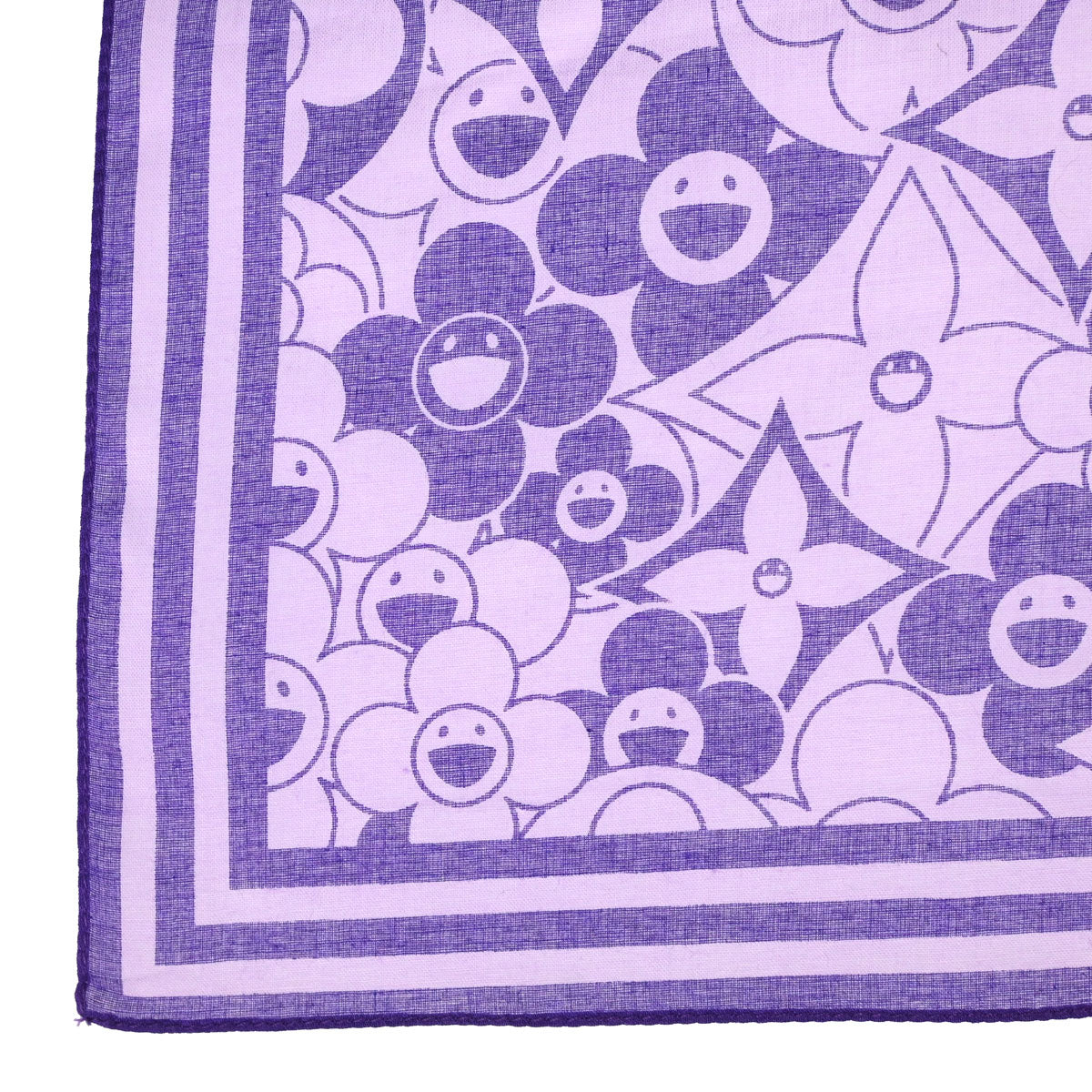 Louis Vuitton Purple Cosmic Blossom Scarf Small Good