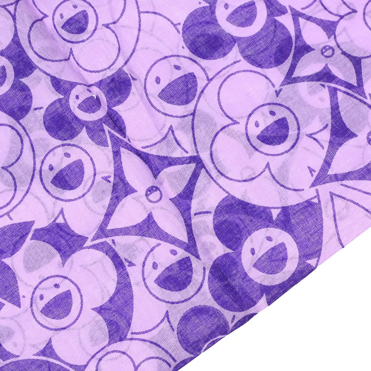 Louis Vuitton Purple Cosmic Blossom Scarf Small Good