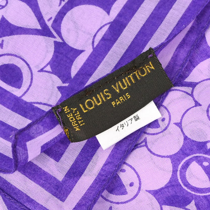 Louis Vuitton Purple Cosmic Blossom Scarf Small Good