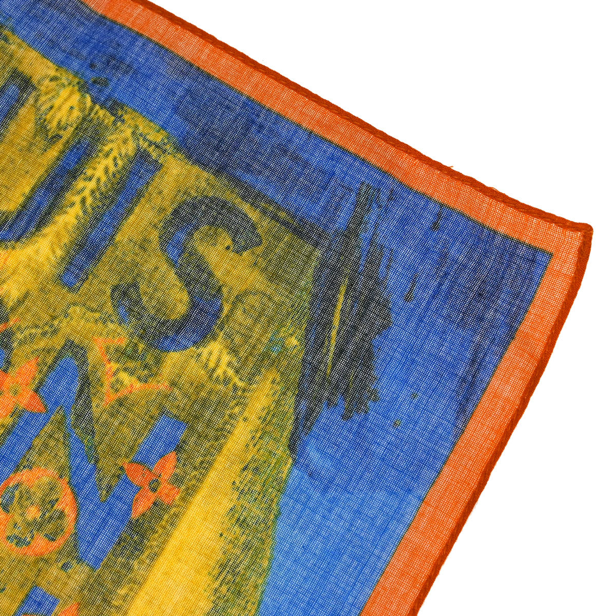 Louis Vuitton x Richard Yellow Monogram Pulp Scarf M72314 Small Good