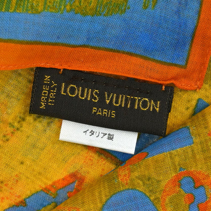 Louis Vuitton x Richard Yellow Monogram Pulp Scarf M72314 Small Good