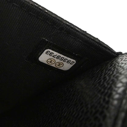 Chanel Black Caviar Skin Classic WOC Wallet on Chain Shoulder Bag