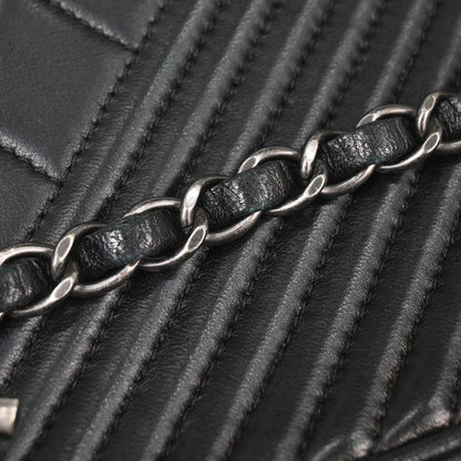 Chanel Black Lambskin Coco Boy Camera Bag Small