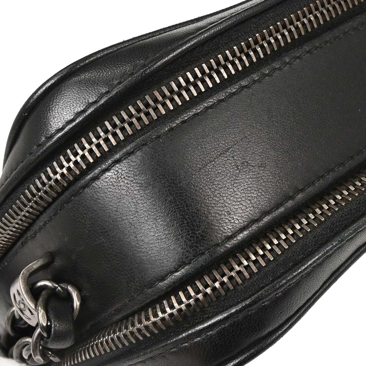 Chanel 2014-2015 Black Lambskin Coco Boy Camera Bag Small