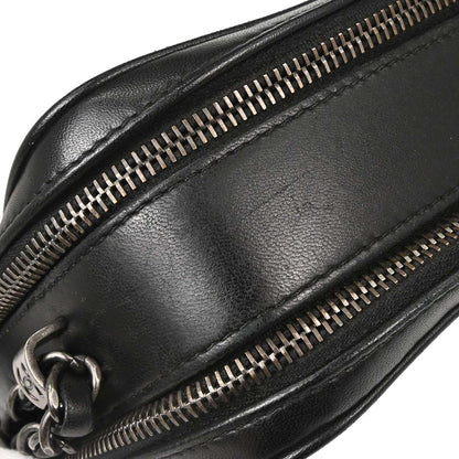Chanel Black Lambskin Coco Boy Camera Bag Small