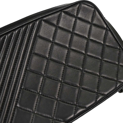 Chanel Black Lambskin Coco Boy Camera Bag Small