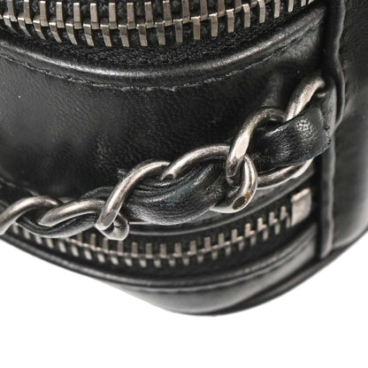 Chanel Black Lambskin Coco Boy Camera Bag Small