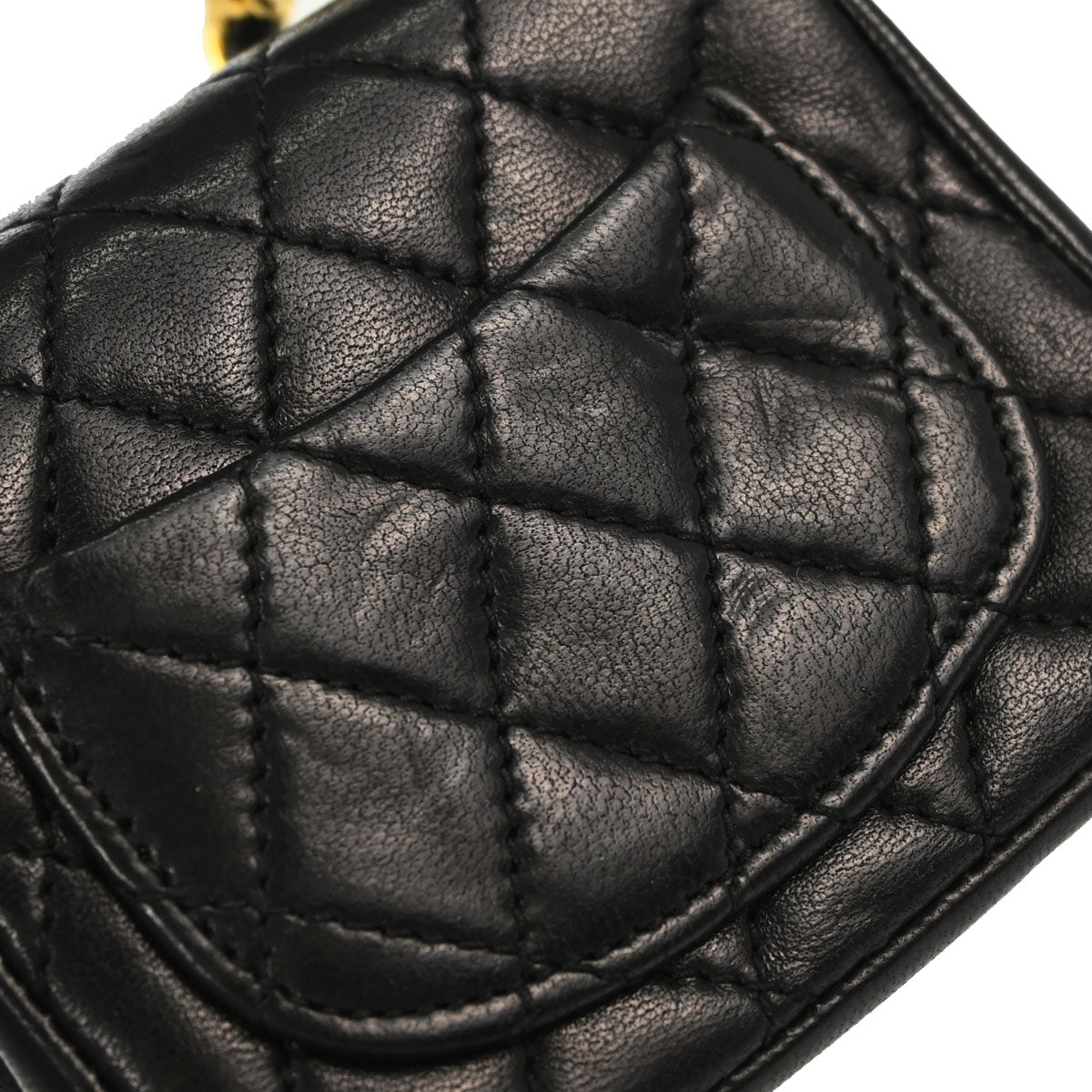 Chanel Black Lambskin Classic Flap Micro Bum Belt Bag