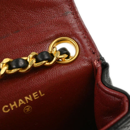 Chanel Black Lambskin Classic Flap Micro Bum Belt Bag