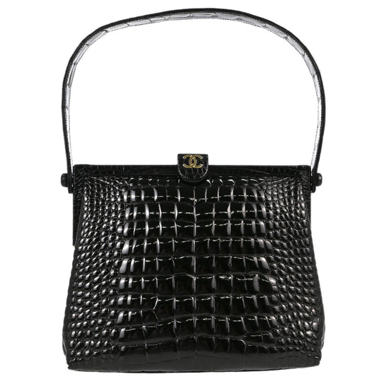 Chanel * Black Crocodile Handbag