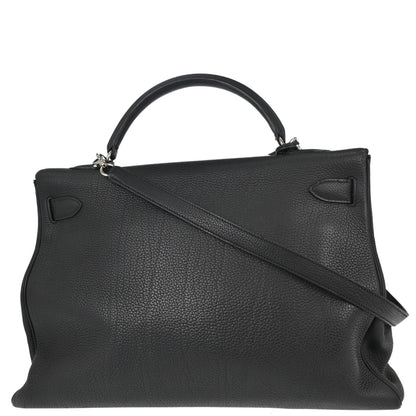 Hermes Black Togo Kelly 40 Retourne 2way Shoulder Handbag