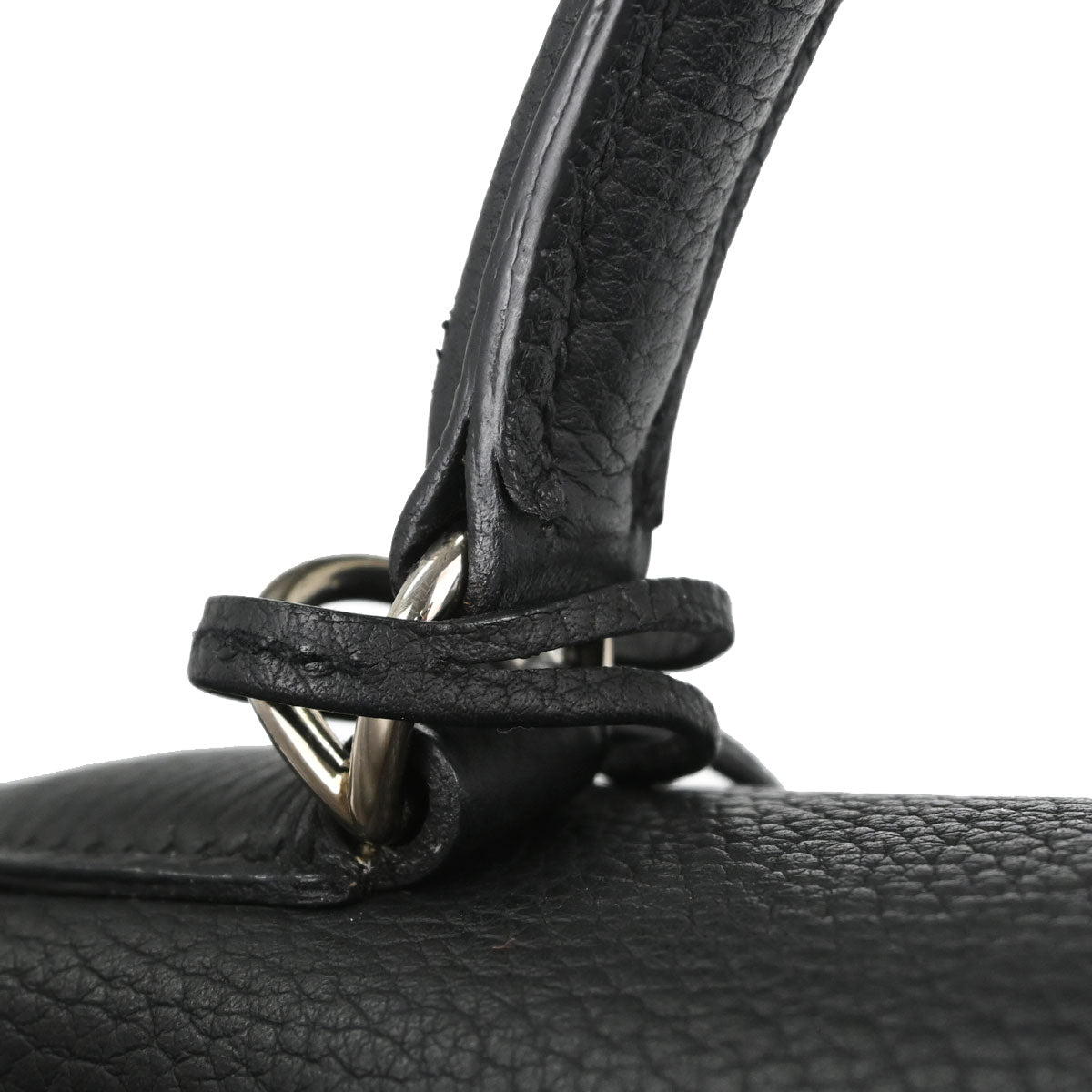 Hermes Black Togo Kelly 40 Retourne 2way Shoulder Handbag