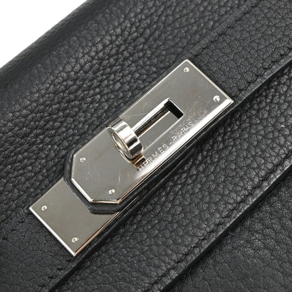 Hermes Black Togo Kelly 40 Retourne 2way Shoulder Handbag