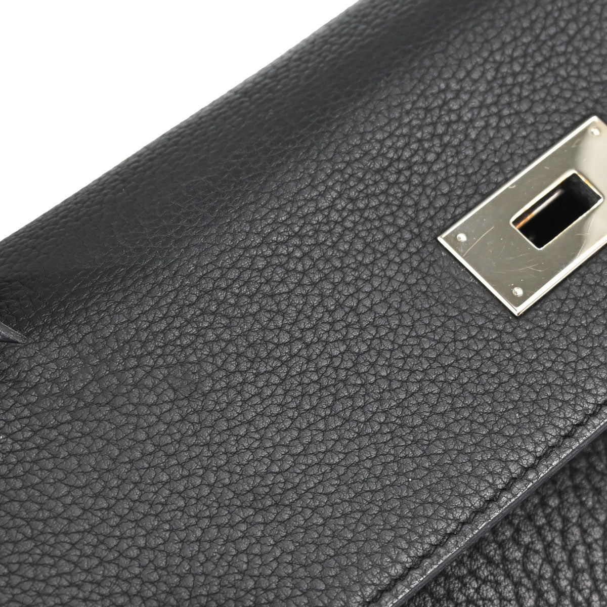 Hermes Black Togo Kelly 40 Retourne 2way Shoulder Handbag