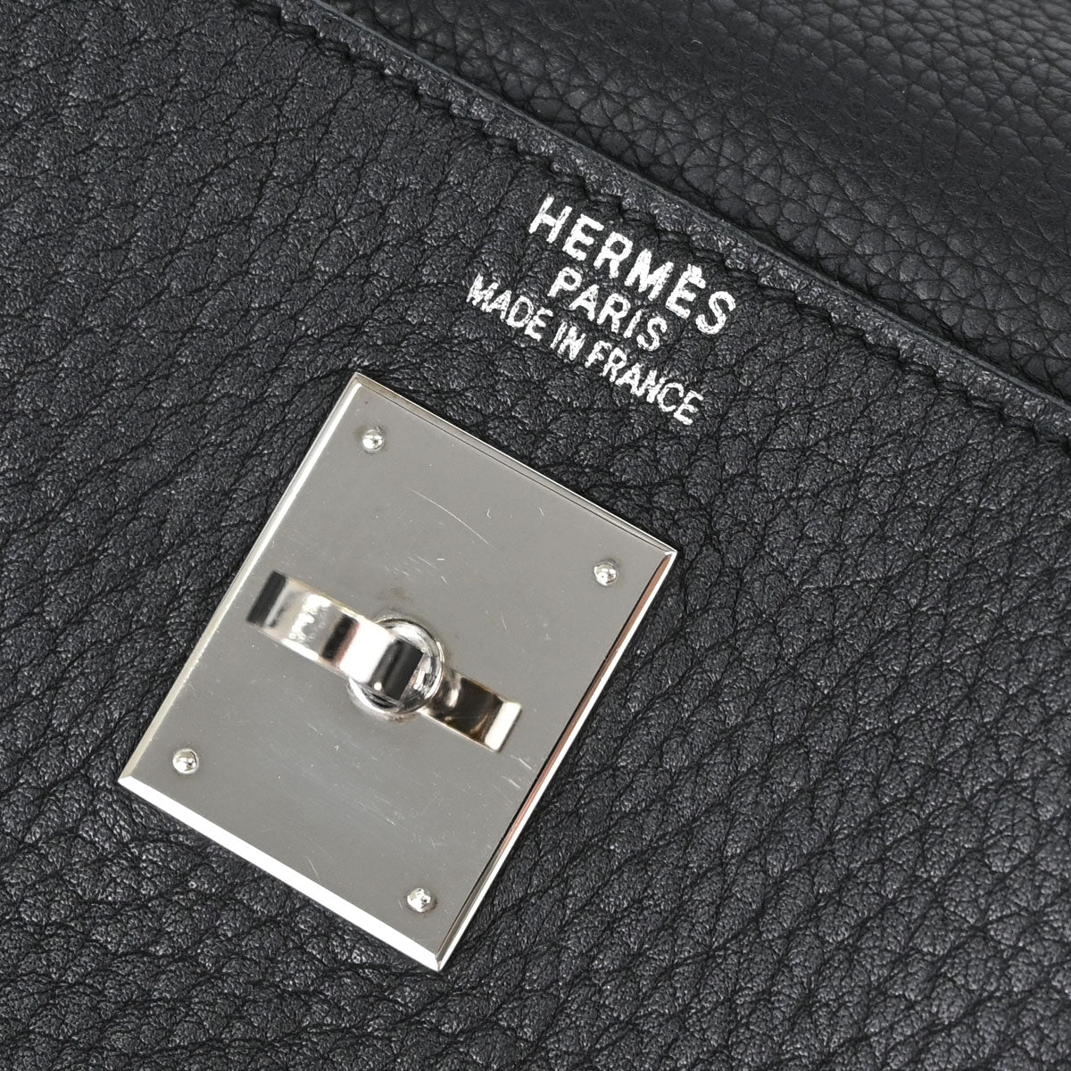 Hermes Black Togo Kelly 40 Retourne 2way Shoulder Handbag