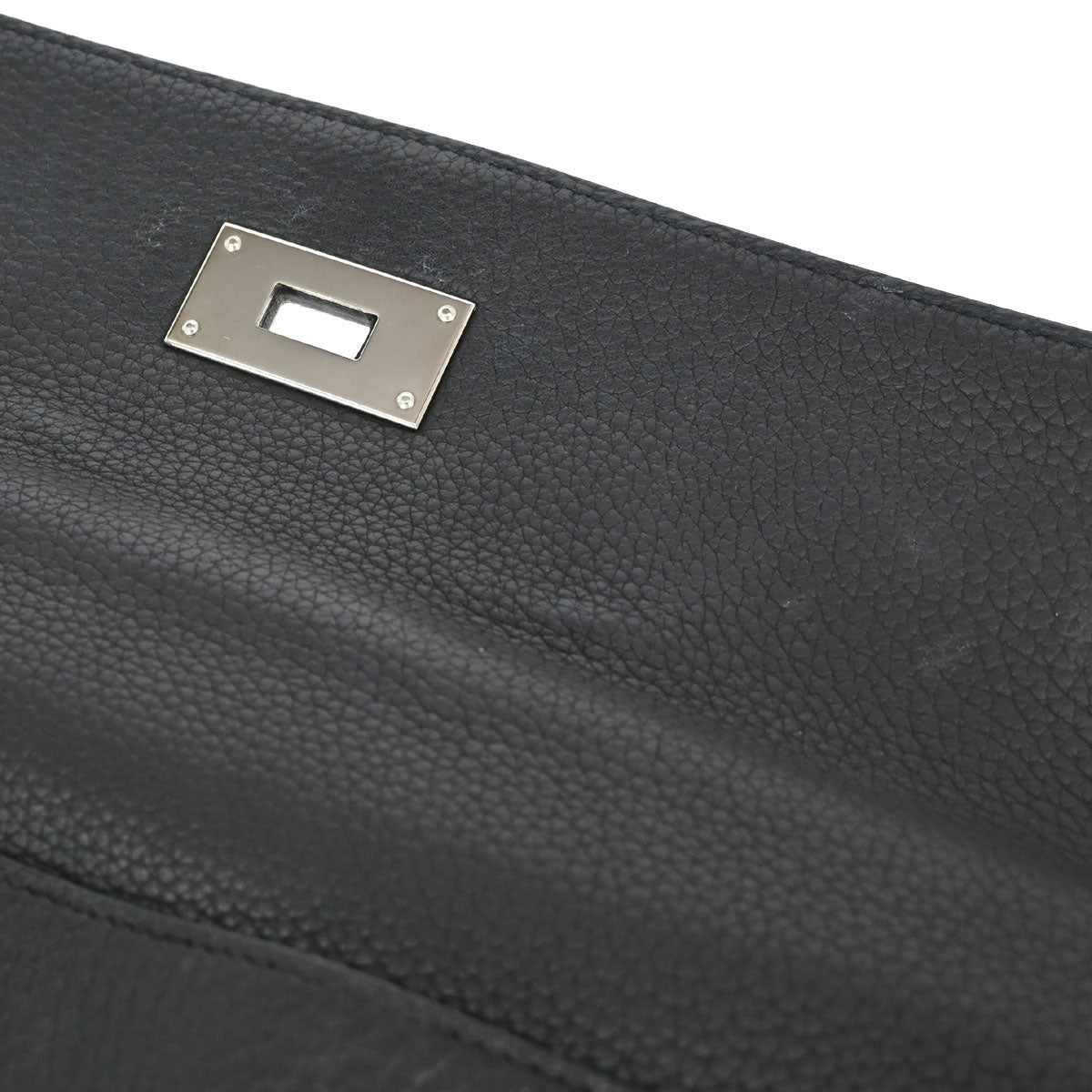Hermes Black Togo Kelly 40 Retourne 2way Shoulder Handbag