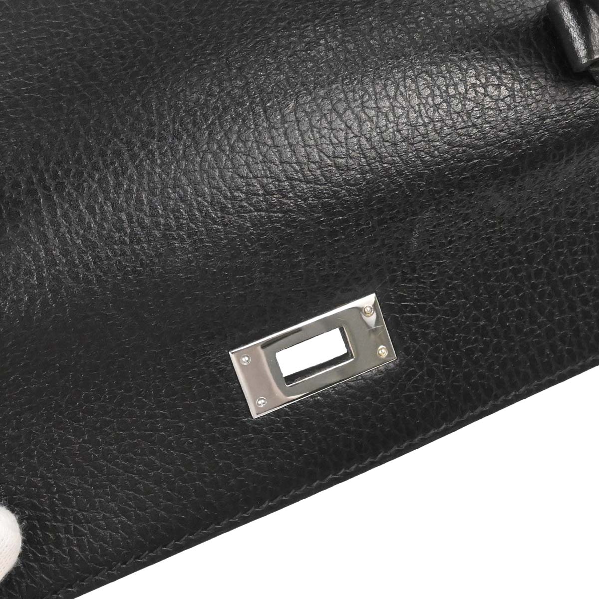 Hermes Black Vache Liegee Kelly 28 Sellier 2way Shoulder Handbag