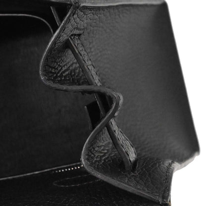 Hermes Black Vache Liegee Kelly 28 Sellier 2way Shoulder Handbag