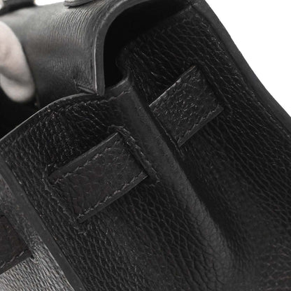 Hermes Black Vache Liegee Kelly 28 Sellier 2way Shoulder Handbag