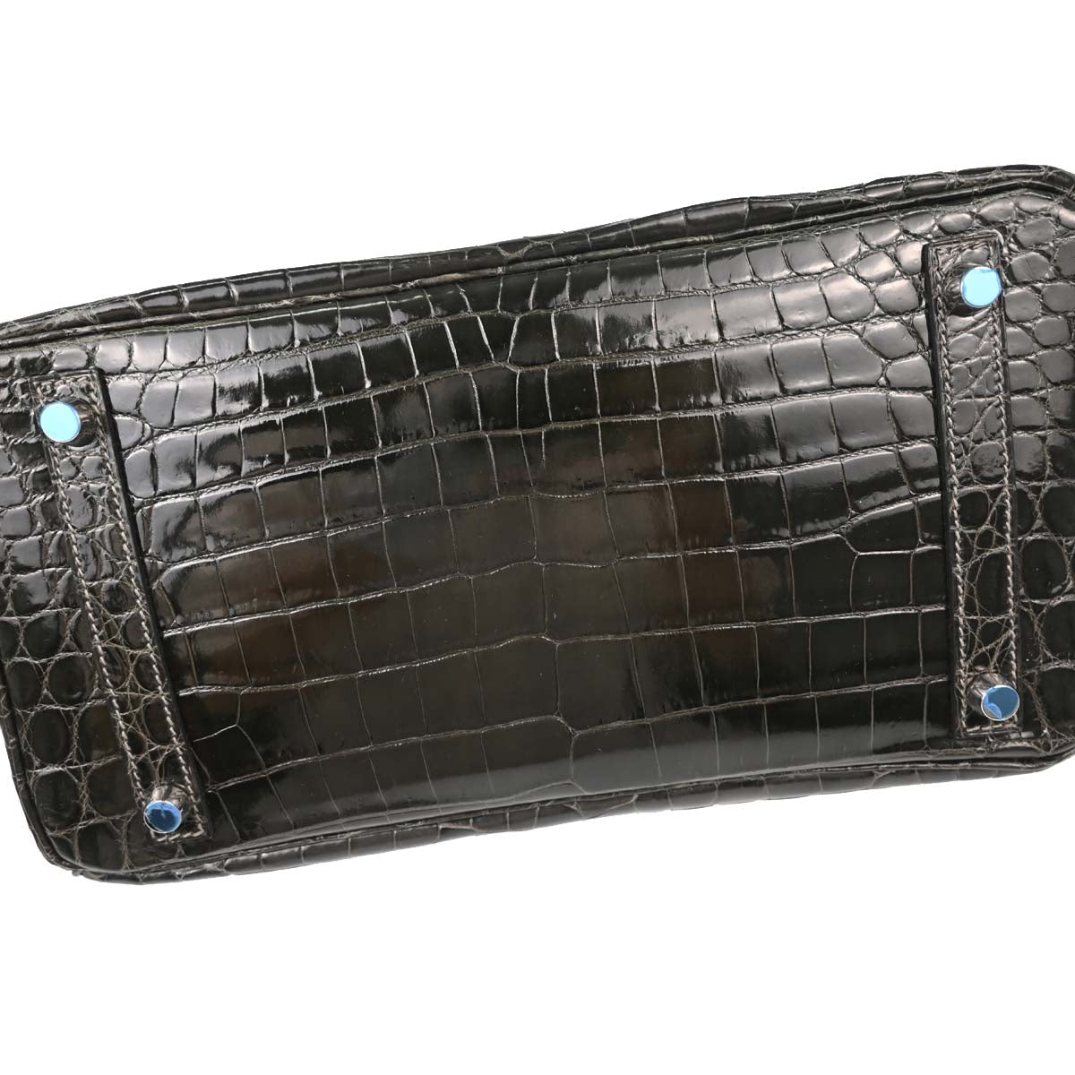 Hermes * Gris Fonce Niloticus Birkin 30 Handbag