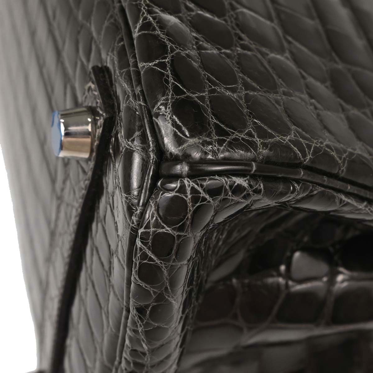 Hermes * Gris Fonce Niloticus Birkin 30 Handbag