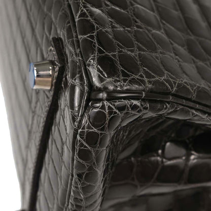 Hermes * Gris Fonce Niloticus Birkin 30 Handbag