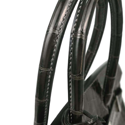Hermes * Gris Fonce Niloticus Birkin 30 Handbag