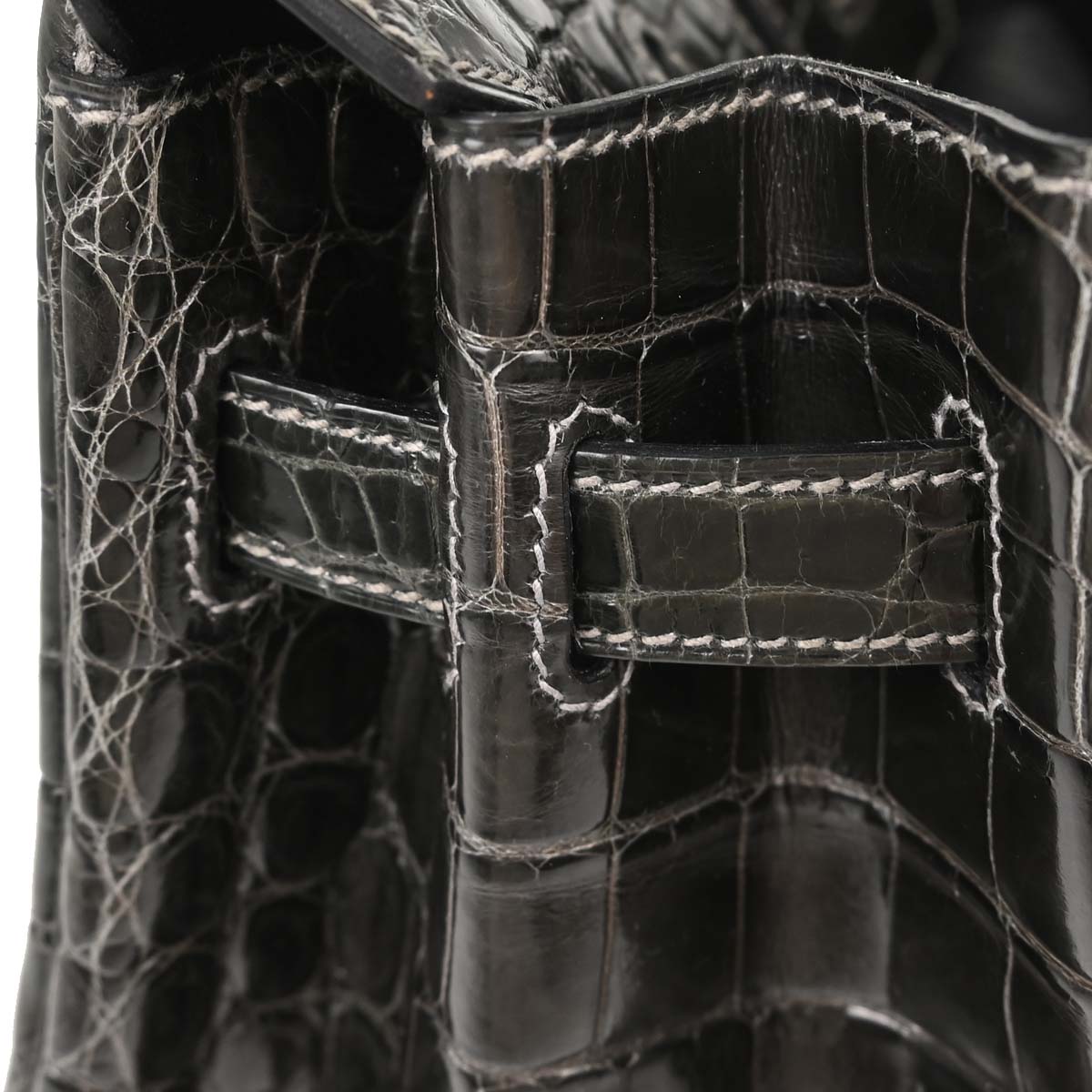 Hermes * Gris Fonce Niloticus Birkin 30 Handbag