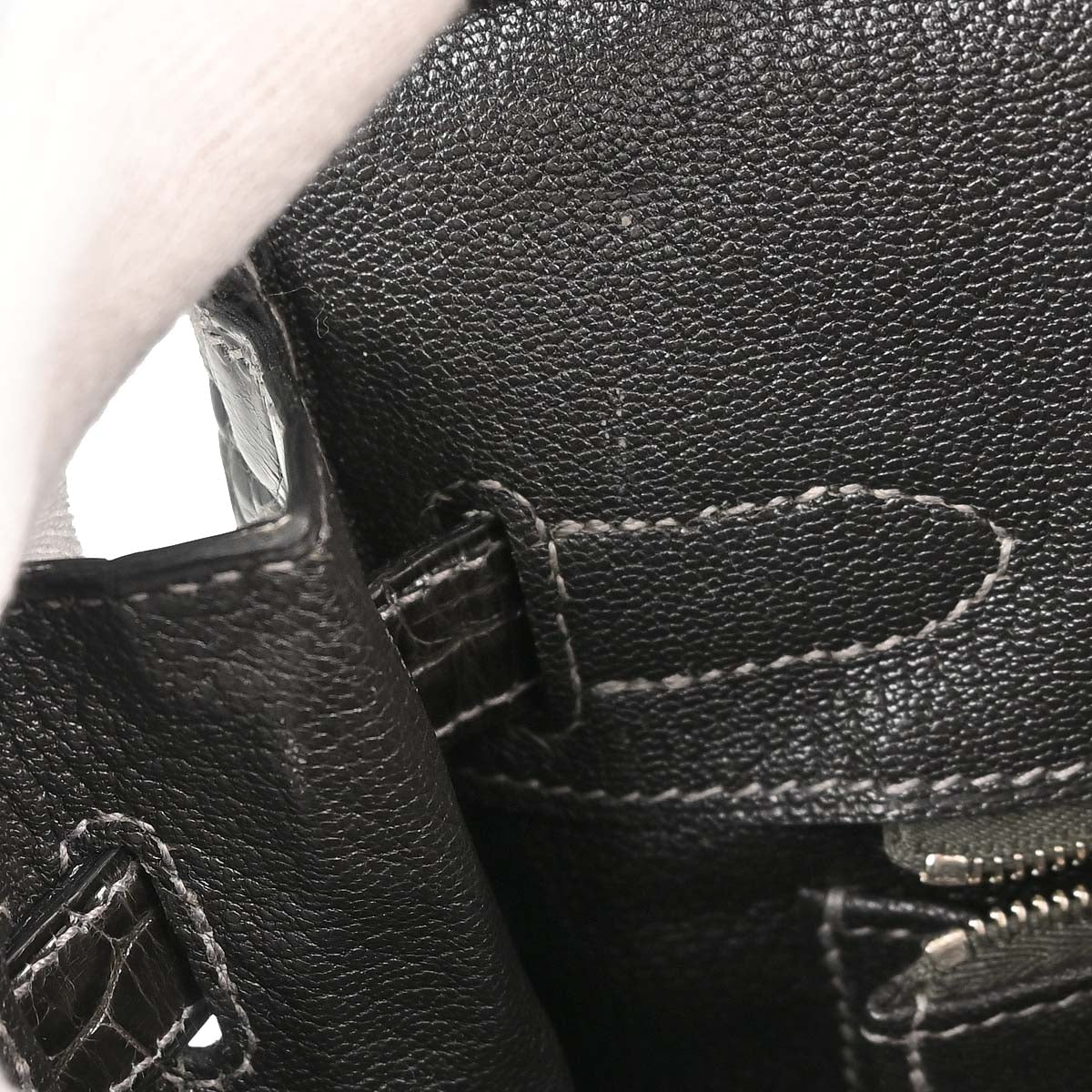 Hermes * Gris Fonce Niloticus Birkin 30 Handbag