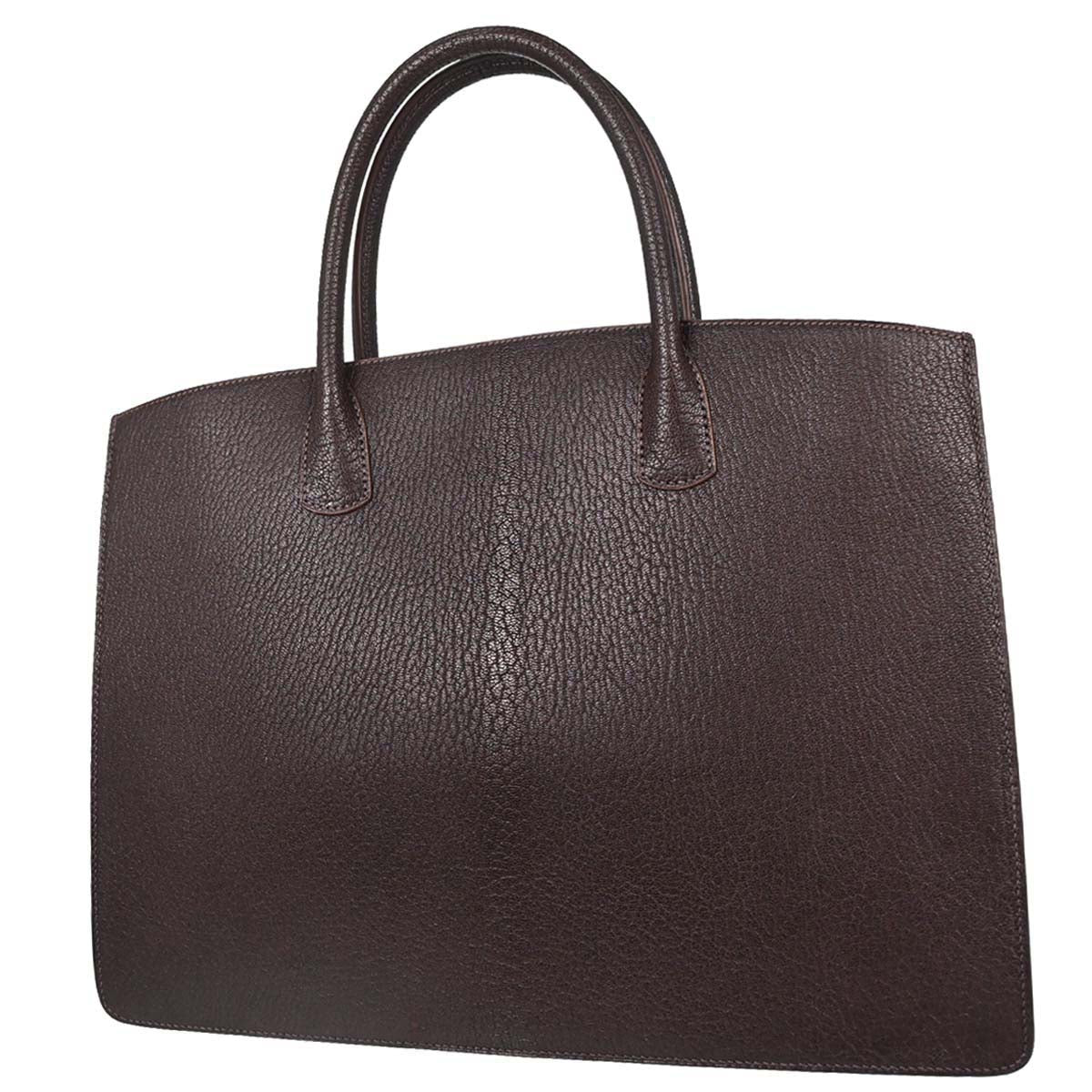 Hermes Havane Chevre Coromandel White Bus GM Tote Bag