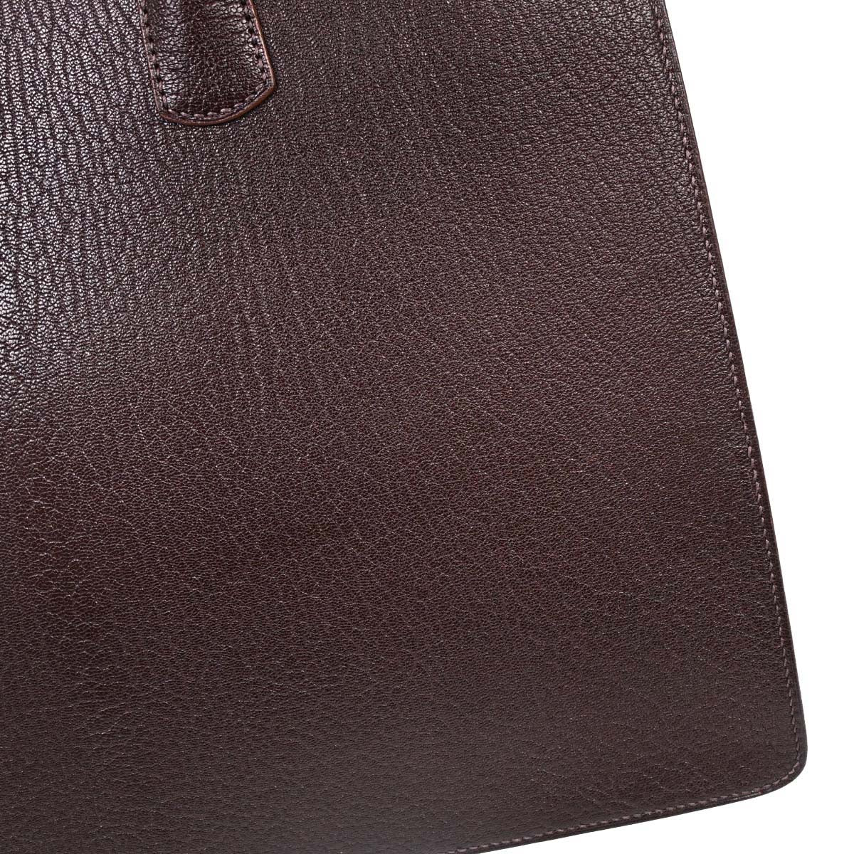 Hermes Havane Chevre Coromandel White Bus GM Tote Bag