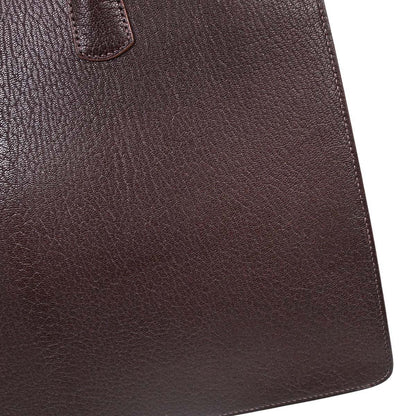 Hermes Havane Chevre Coromandel White Bus GM Tote Bag