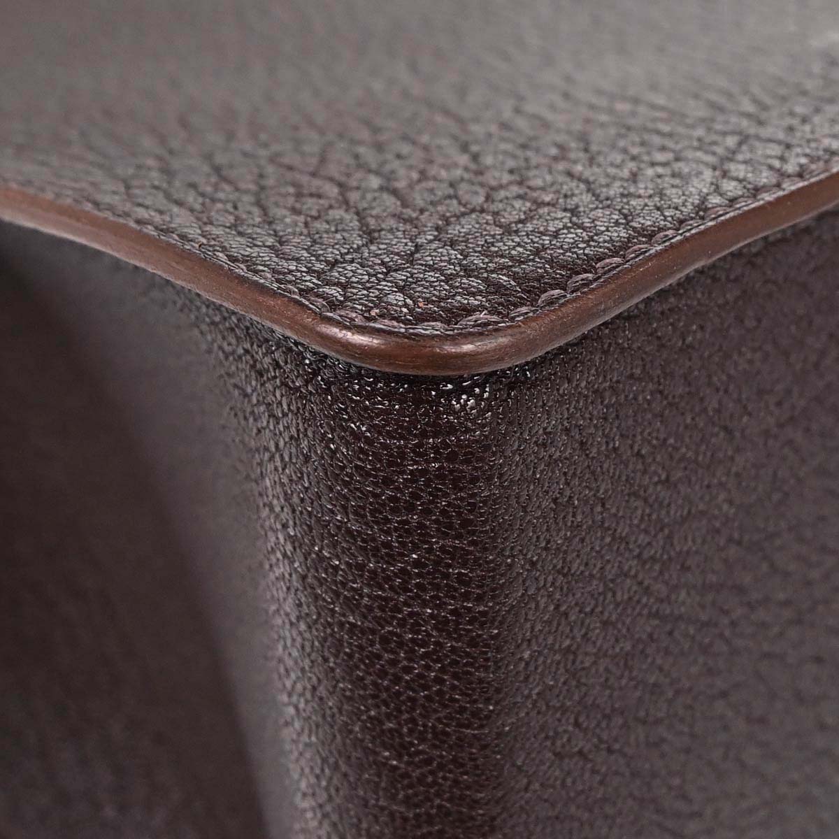 Hermes Havane Chevre Coromandel White Bus GM Tote Bag