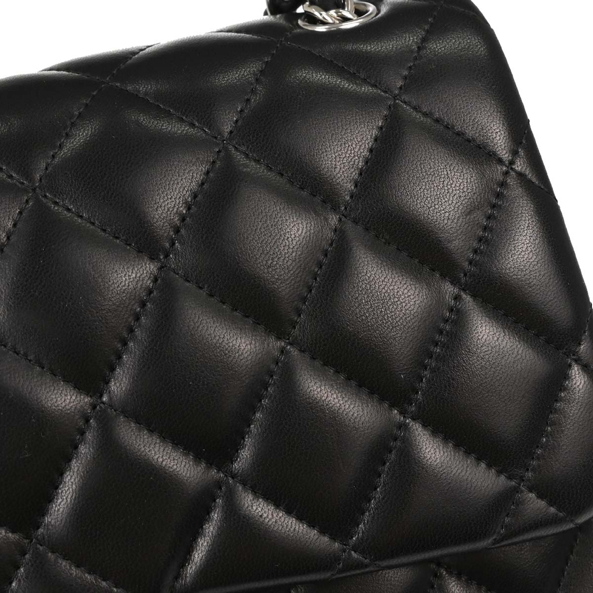 Chanel 2012 Black Lambskin Jumbo Classic Double Flap Shoulder Bag
