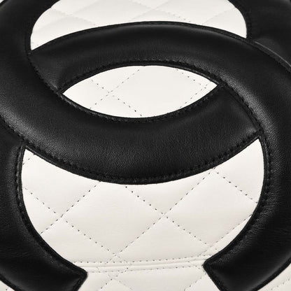 Chanel 2005-2006 White Calfskin Cambon Ligne Tote Handbag