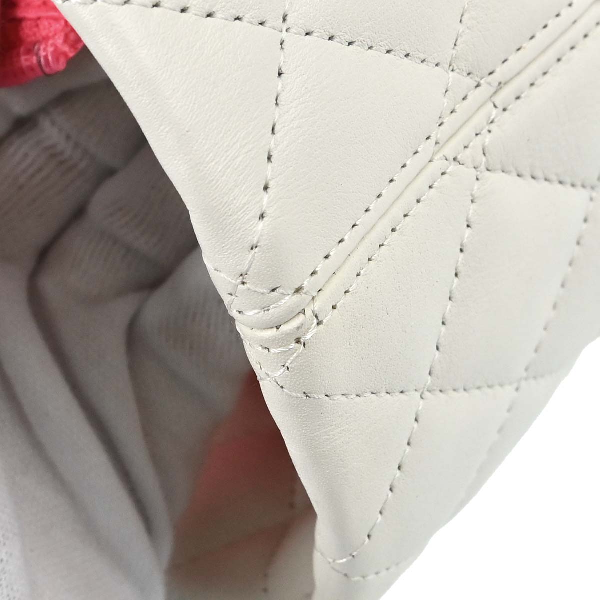 Chanel 2005-2006 White Calfskin Cambon Ligne Tote Handbag
