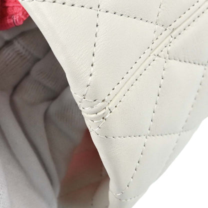 Chanel 2005-2006 White Calfskin Cambon Ligne Tote Handbag