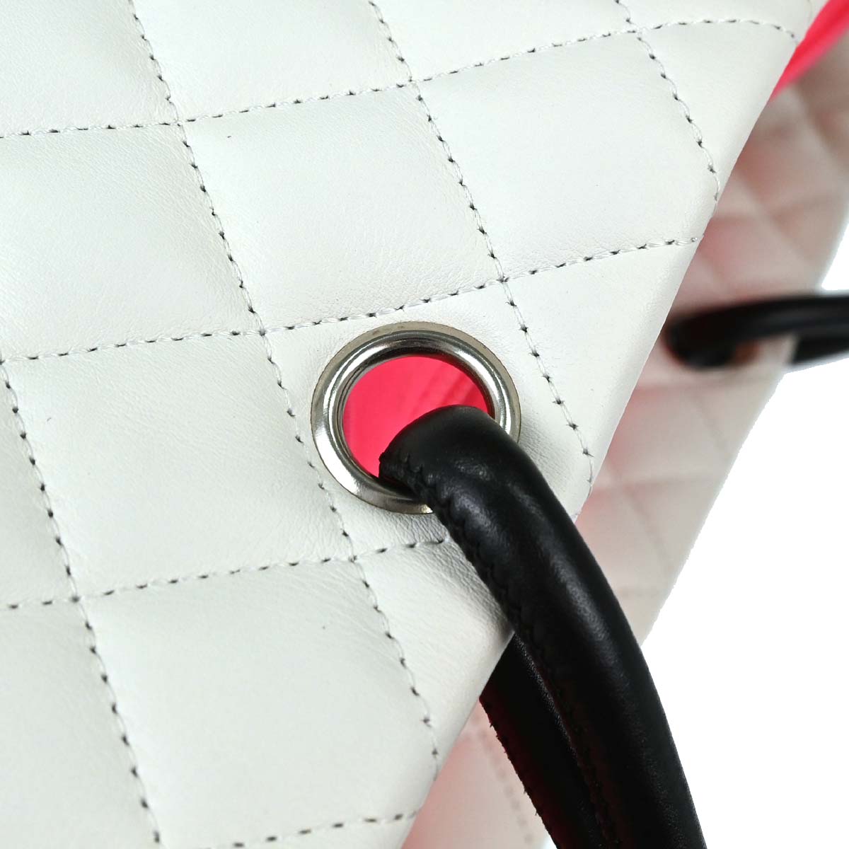 Chanel 2005-2006 White Calfskin Cambon Ligne Tote Handbag
